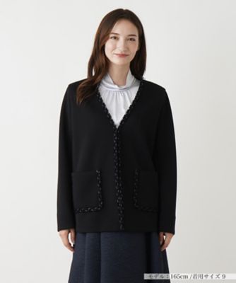 Ｖネックノーカラージャケット【ＴＨＥ　ＮＥＷ】【Ｌｅｉｌｉａｎ　ＷＨＩＴＥ　ＬＡＢＥＬ】