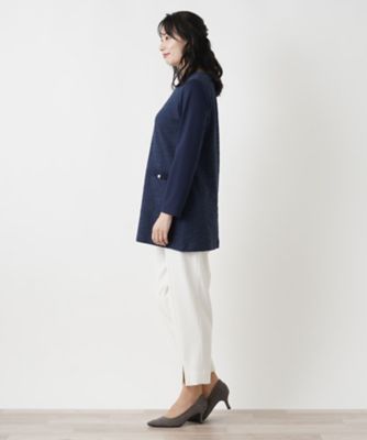 切替チュニックブラウス【Leilian WHITE LABEL