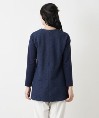 切替チュニックブラウス【Leilian WHITE LABEL