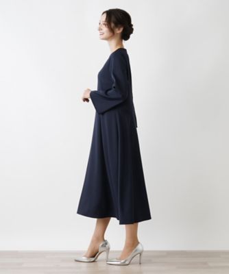 ロングスリーブフレアワンピース