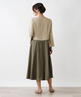 ロングスリーブフレアワンピース