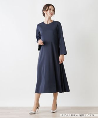 ＜BOURGE (Women)＞ロングスリーブフレアワンピース