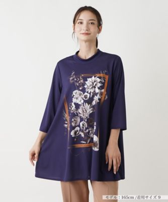 ＜Leilian (Women)＞プリントモックネックチュニック