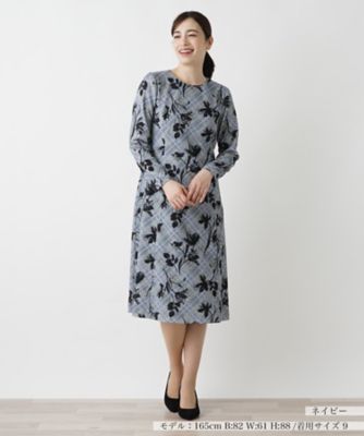 【美品】 Leilian レリアン 洗えるフレアワンピース SIZE 9 洗えるストレッチフレアワンピース | Leilian (Women)/レリアン