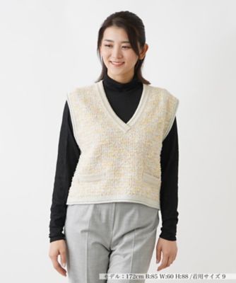 ツイードニットベスト | BOURGE (Women)/ブールジュ | 三越伊勢丹