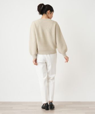 ボリュームスリーブニット【Ｌｅｉｌｉａｎ　ＷＨＩＴＥ　ＬＡＢＥＬ】