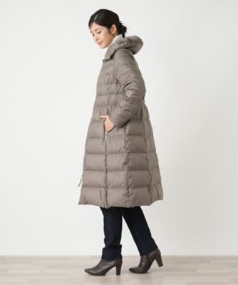 ロングダウンコート【Leilian WHITE LABEL