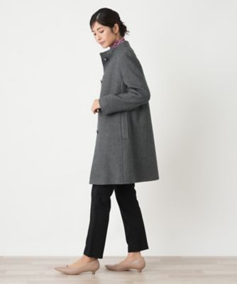 スタンドカラーコート【Ｌｅｉｌｉａｎ　ＷＨＩＴＥ　ＬＡＢＥＬ】