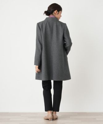 スタンドカラーコート【Ｌｅｉｌｉａｎ　ＷＨＩＴＥ　ＬＡＢＥＬ】