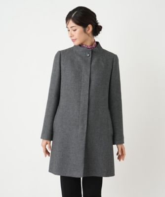 スタンドカラーコート【Ｌｅｉｌｉａｎ　ＷＨＩＴＥ　ＬＡＢＥＬ】