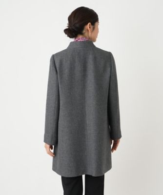 スタンドカラーコート【Ｌｅｉｌｉａｎ　ＷＨＩＴＥ　ＬＡＢＥＬ】