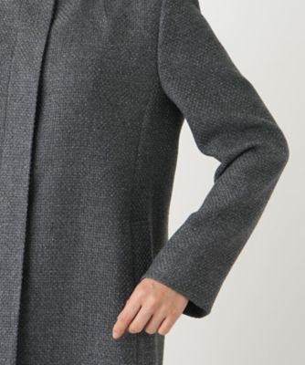 スタンドカラーコート【Ｌｅｉｌｉａｎ　ＷＨＩＴＥ　ＬＡＢＥＬ】