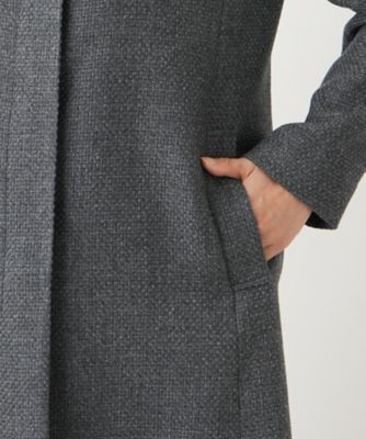 スタンドカラーコート【Ｌｅｉｌｉａｎ　ＷＨＩＴＥ　ＬＡＢＥＬ】
