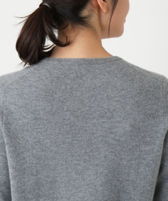 刺繍クルーネックニット【Leilian WHITE LABEL