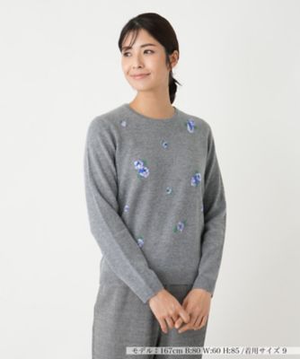 leilian - Leilian(レリアン) 長袖セーター サイズ11 M レディース美品  - ライトピンク Vネック/シルク Leilian(レリアン) 長袖セーター サイズ11 M レディース美品