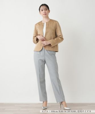 ノーカラージャケット【ＴＨＥ　ＮＥＷ】【Ｌｅｉｌｉａｎ　ＷＨＩＴＥ　ＬＡＢＥＬ】