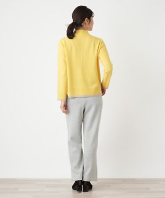 バイカラーハイネックニット【Leilian WHITE LABEL