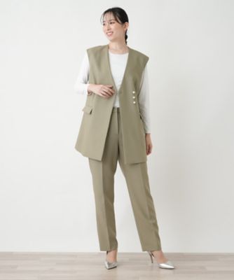 センタープレスパンツ【ＴＨＥ　ＮＥＷ】【Ｌｅｉｌｉａｎ　ＷＨＩＴＥ　ＬＡＢＥＬ】