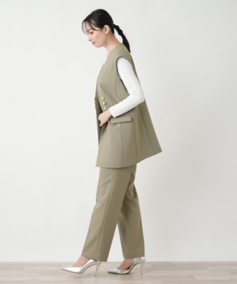 センタープレスパンツ【ＴＨＥ　ＮＥＷ】【Ｌｅｉｌｉａｎ　ＷＨＩＴＥ　ＬＡＢＥＬ】