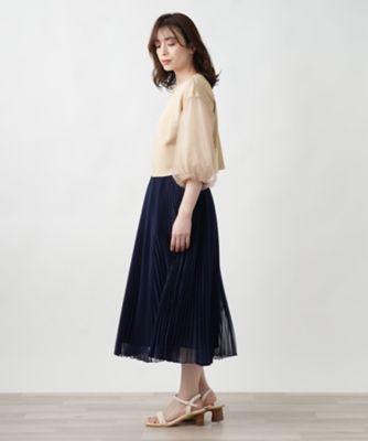 ebure エブール アコーディオン プリーツ ロングスカート