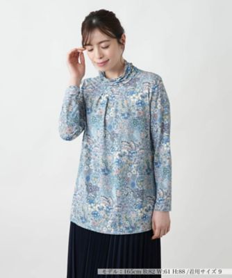 ＜Leilian (Women)＞プリントハイネックカットソー【ＢＩＮＤＡ】