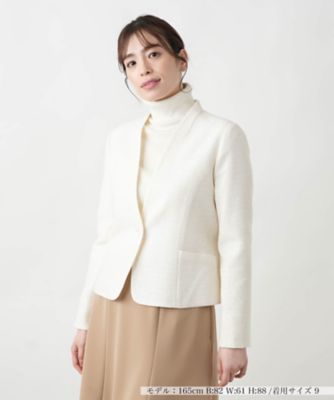 Leilian (Women)/レリアン ノーカラージャケット