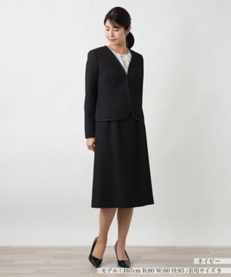＜Leilian (Women)＞ノーカラースーツ