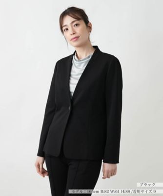 Leilian (Women)/レリアン ノーカラージャケット 99クロ コート・ジャケット【三越伊勢丹/公式】