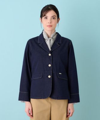【紫外線・空調対策】伊生地 レリアン Leilian カジュアルジャケット L 洗えるジャケット【L JEANS】 | Leilian (Women)/レリアン