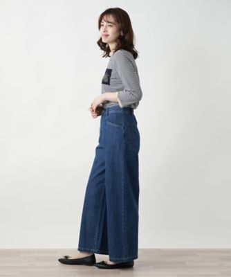 洗えるワイドパンツ【Ｌ　ＪＥＡＮＳ】