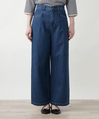 洗えるワイドパンツ【Ｌ　ＪＥＡＮＳ】