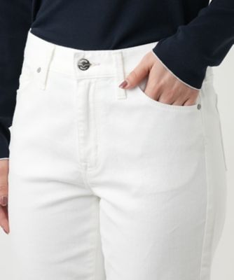 クロップドホワイトデニム【L JEANS】 | Leilian (Women