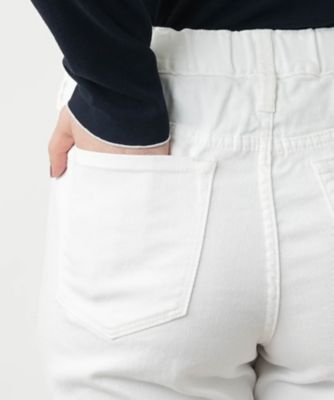 ✨新品✨レリアン 13号 ホワイト デニム テーパードパンツ LJEANS 白 ✨新品✨レリアン 13号 ホワイト デニム テーパードパンツ