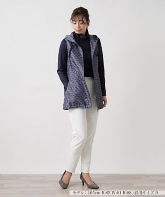 総柄フーデッドベスト