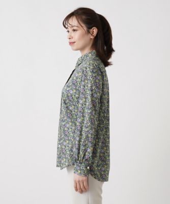 小花柄シャツ