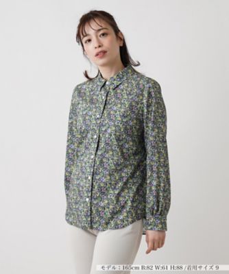 ＜Leilian (Women)＞小花柄シャツ