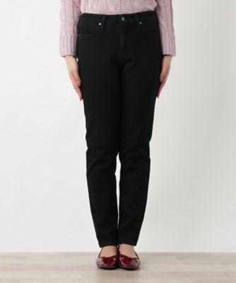 ブラックデニムパンツ【Ｌ　ＪＥＡＮＳ】