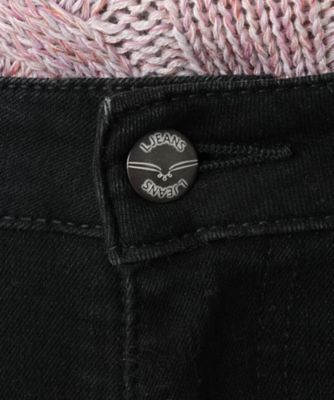 ブラックデニムパンツ【Ｌ　ＪＥＡＮＳ】