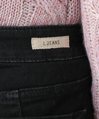 ブラックデニムパンツ【Ｌ　ＪＥＡＮＳ】