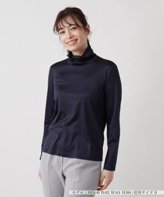 Leilian (Women)/レリアン ハイネックカットソー 39ネービーブル トップス【三越伊勢丹/公式】