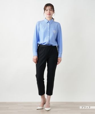 新品☆レリアン Leilian☆大きいサイズ☆洗える ウエストゴム