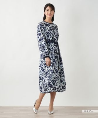 プリントフレアワンピース【Ｌｅｉｌｉａｎ　ＷＨＩＴＥ　ＬＡＢＥＬ】