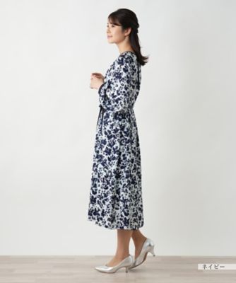 プリントフレアワンピース【Ｌｅｉｌｉａｎ　ＷＨＩＴＥ　ＬＡＢＥＬ】