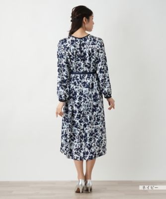 プリントフレアワンピース【Ｌｅｉｌｉａｎ　ＷＨＩＴＥ　ＬＡＢＥＬ】