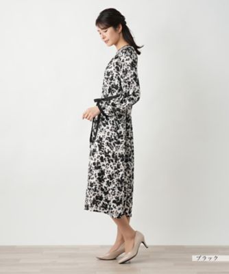 プリントフレアワンピース【Ｌｅｉｌｉａｎ　ＷＨＩＴＥ　ＬＡＢＥＬ】