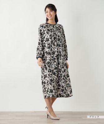 プリントフレアワンピース【Ｌｅｉｌｉａｎ　ＷＨＩＴＥ　ＬＡＢＥＬ】