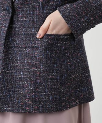 ツイードジャケット【Leilian WHITE LABEL