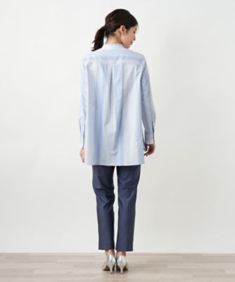 バンドカラーブラウス【Leilian WHITE LABEL