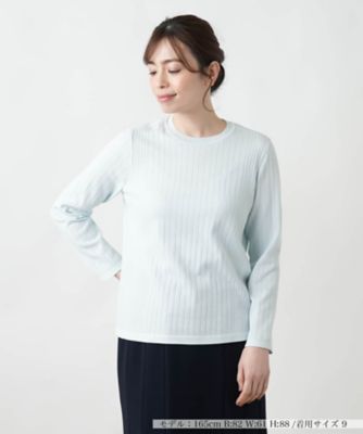 ＜Leilian (Women)＞クルーネックニット【Ｌｅｉｌｉａｎ　ＷＨＩＴＥ　ＬＡＢＥＬ】