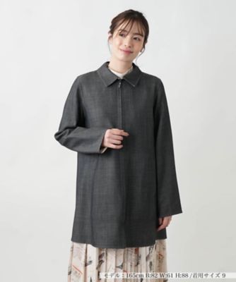 ＜Leilian (Women)＞ステンカラーショートコート【Ｌｅｉｌｉａｎ　ＷＨＩＴＥ　ＬＡＢＥＬ】